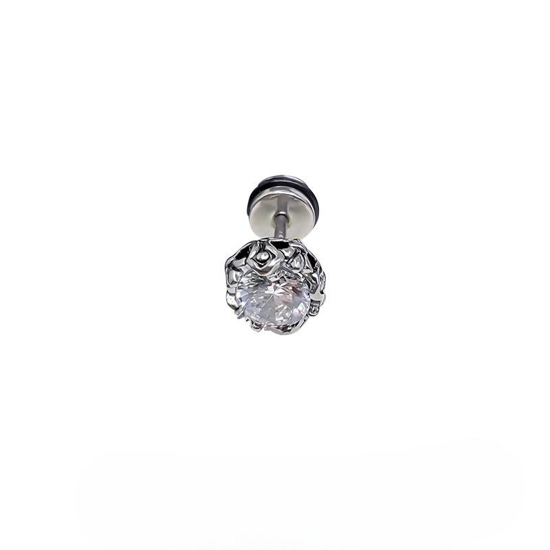 Cold and Cool Ear Pendants - Retro, Sophisticated, Minimalist Design - for Men with Unique Titanium and Steel Materials
