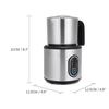 500W 700ML Elektrický napěňovač mléka Nerezový ohřívač mléka Pěnič mléka Ohřívač mléka Kávová pěna pro Latte Cappuccino Horkou čokoládu