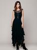 European Fashion Lace Irregular High-Low Skirt Dress
