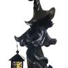 Witch Lantern Ornament Barrel Figurine Resin Statue Faceless Sculpture for Garden Indoor Backyard