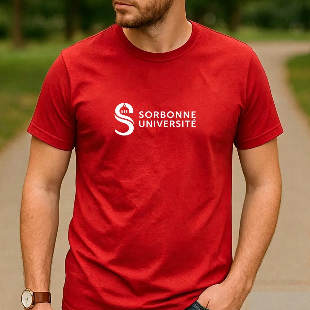 Vintage Retro Sorbonne Universit Logo Cotton Graphic T Shirt Unisex Short Sleeve Alumni Graduate Holiday Birthday Gift Top