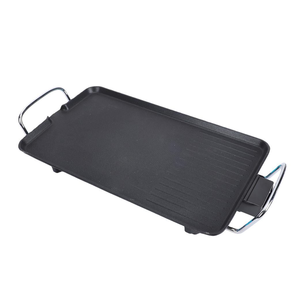 Elektrische Grillplatte Aluminiumlegierung Antihaft Beschichtet Einstellbare Temperatur Tischplatte Elektrischer Indoor Grill für Küche BBQ US-Stecker