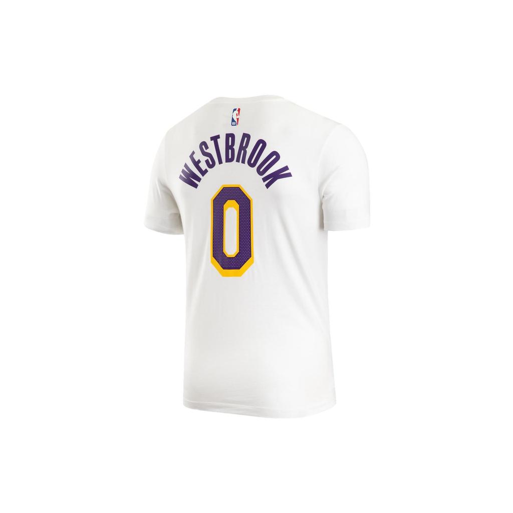 Nike Alphanumeric Print Basketball Sports Short-Sleeved T-Shirt Men Tops White CV8529-106