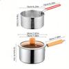 Stainless Steel Multi-Purpose Cookware Set with Frying Basket And Glass Lid - 304 SUS Non-Stick Saucepan, Deep Fryer, Noodle Boiler, Milk Pan