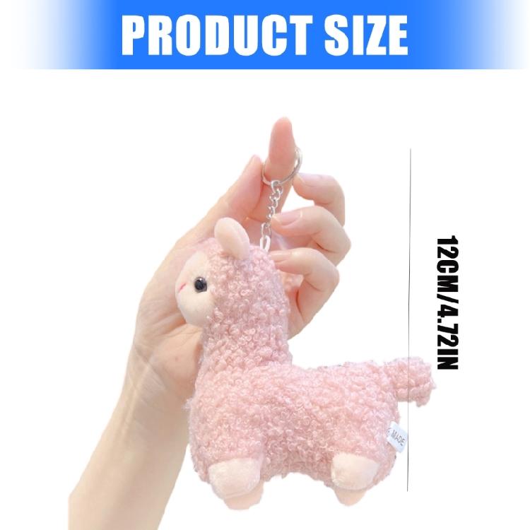 Mini Alpacas Themed Key Ring Cute And Practical Addition To Your Essential Lightweight Keychain Accessory