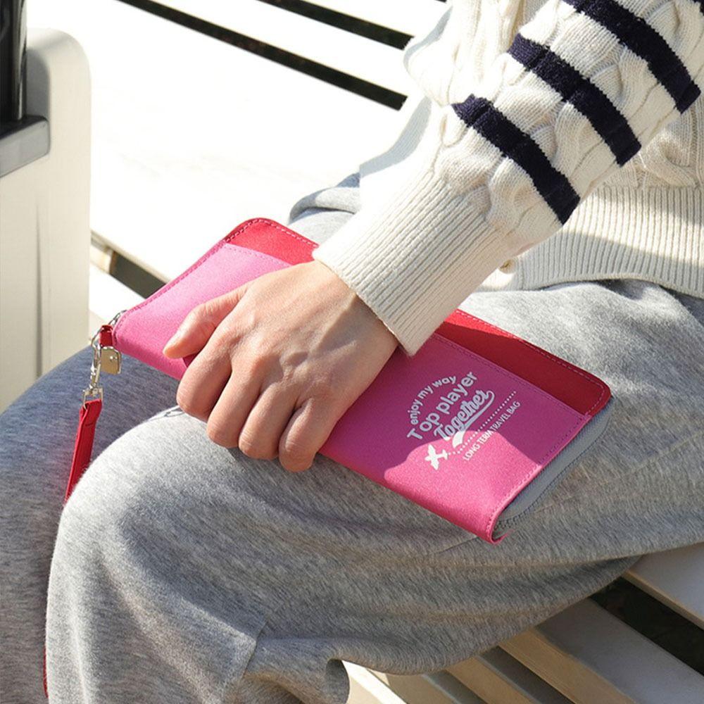 

Oxford Cloth Passport Bag RFID Travel Wallet Credit ID Card Ticket Holder Travel Accessories сірий