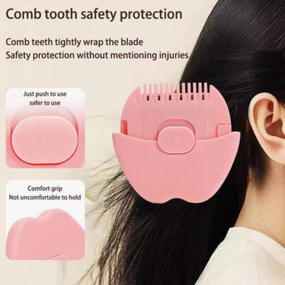 1/3 Stück Kleinkinder Haar Spliss-Trimmer Fruchtform Jungen Mädchen Mini Doppelseitiger Kamm Abgerundete Kanten Tragbar Sanfte Haarschneide-Styling-Werkzeuge