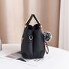 3D Flower Decor Handbag, Women's PU Leather Crossbody Bag, Fashion Small Top Handle Purse