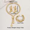 High Quality Necklace Earrings Bracelet Electroplated Stackable Jewelry Set  Party Gift