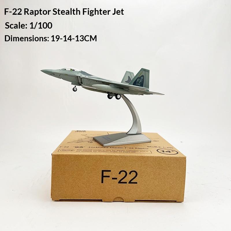 Aircraft Model 1: 72 F22 Stealth Fighter Alloy Model American F22 Raptor Simulation Finished Military Model Pendulum Gift