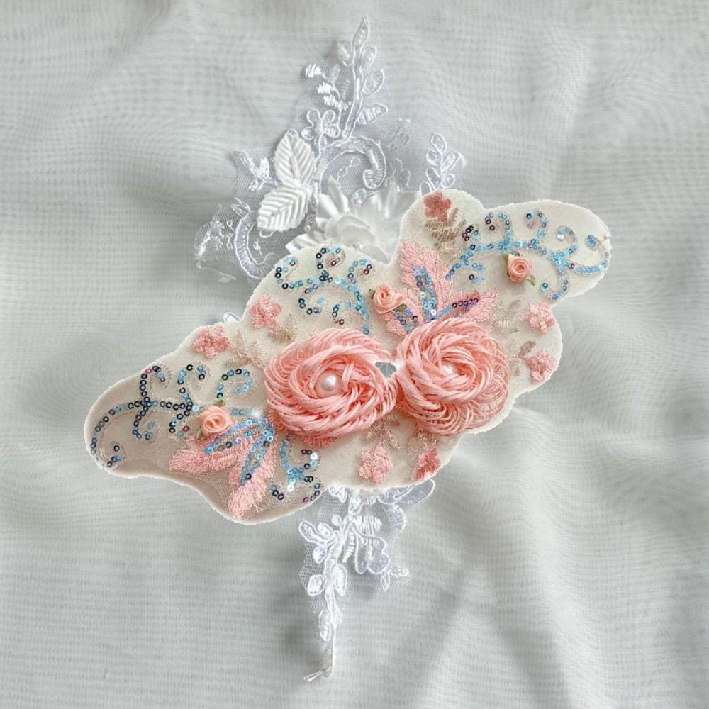 Detailed Embroidery Flower Decorations Patches Handmade Cloth Applique  Dressmaking