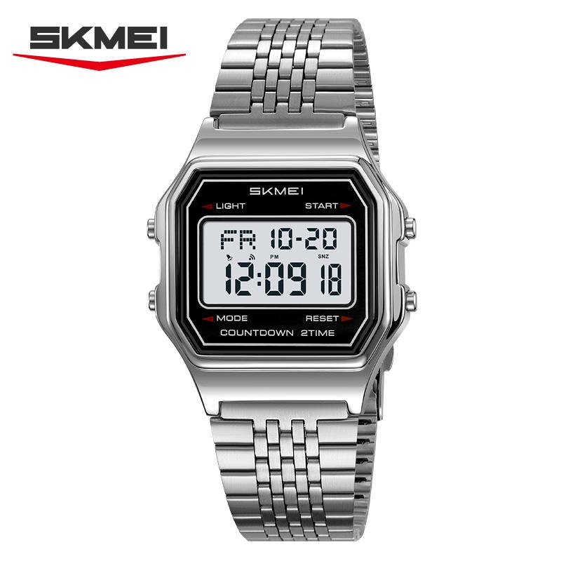 SKMEI 2465 Luxury Digital Watch for Men Women Unisex Electronic Mens Wristwatches LED Display Outdoor Sport Reloj Hombre