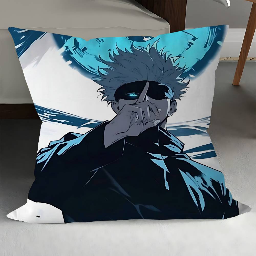 J-Jujutsu Kaisen Characters Yuji Pillow Gifts Home Office Furnishings Bedroom Sofa Car Cushion Cover Case 45x45cm