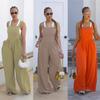 M3154 Women's Solid Color Overalls - Popular 2024 European & American Style