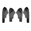 Für Honda City 2008 2009 2010 2011 2012 2013 2014 4 Stück Mikrofaserleder Auto Innenraum Tür Armlehnenverkleidung Schutzleiste