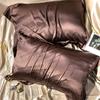 Luxury Blending Mulberry Silk Pillowcase Satin Soft Silky Two-sided Pillow Case Skin Beauty Skin Friendly Pillow Cover Solid
