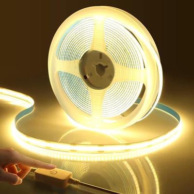 DC24V COB LED Light Strip With Touch Dimmable Switch 1M 2M 3M 4M 5M 10M For Room Decor Kitchen Cabinet Lighting