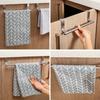 Stainless Steel Door Hooks: Towel & Storage Rack, Wall-Mounted & Punch-Free for Kitchen/Bathroom