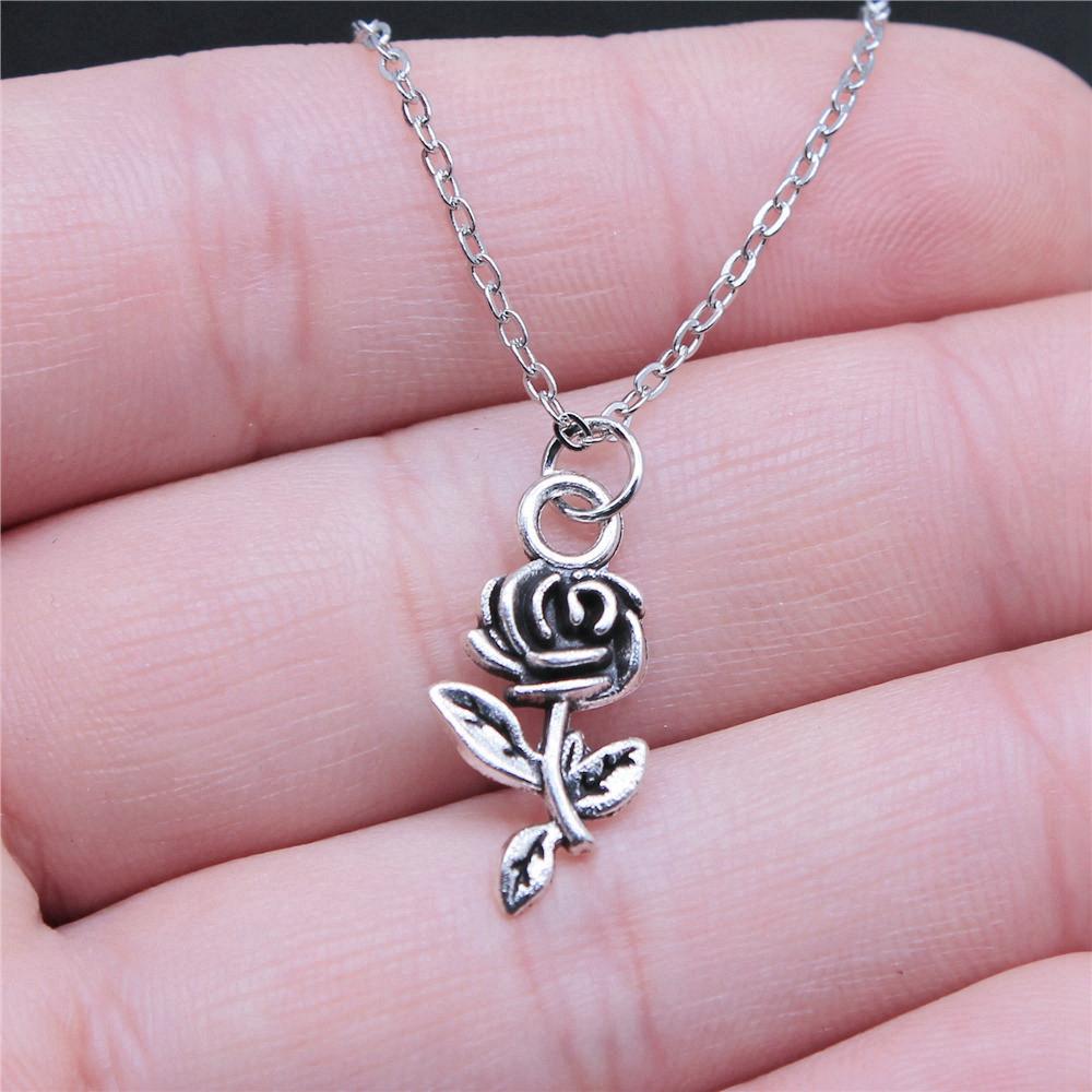 Tree of Life Plant Growth Pendant Antique Silver Metal Girls Choker Necklace Trendy Boho Gift