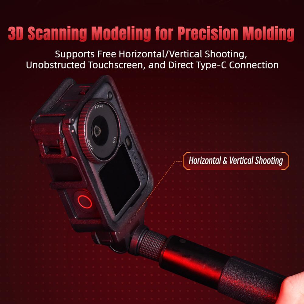 STARTRC Für DJI Osmo Action 6 Multifunktionaler Erweiterungs-Schutzrahmen Vertikale Horizontale Aufnahme Kunststoffkäfig