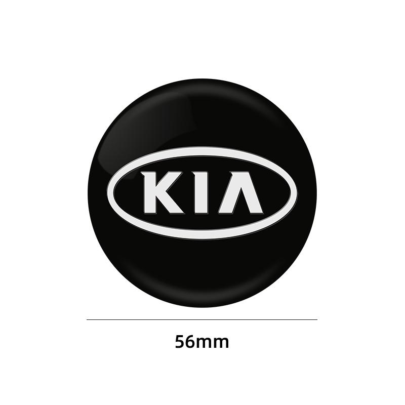 4 Stück 56mm Auto Radnabenkappe Abzeichen Emblem Aufkleber Radaufkleber Für Kia Rio 3 4 Ceed Cerato Sportage Soul Sorento K2 K5 Flip
