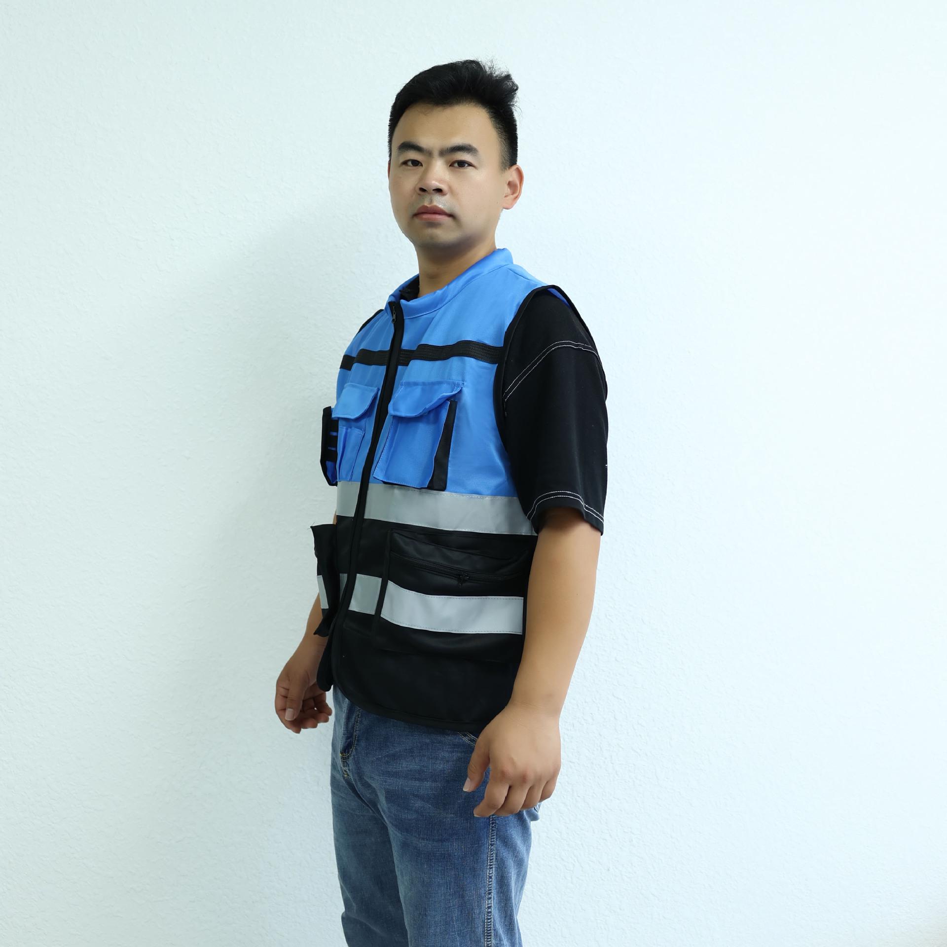 

Original Reflective Cycling Safety Vest - Bright Silver Color Block