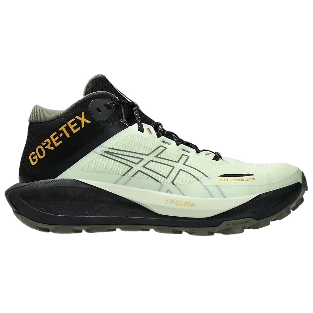 Asics GEL TRABUCO MT Cushioning Reflective Running Shoes Men's Green Black Sneakers 1011C085-300