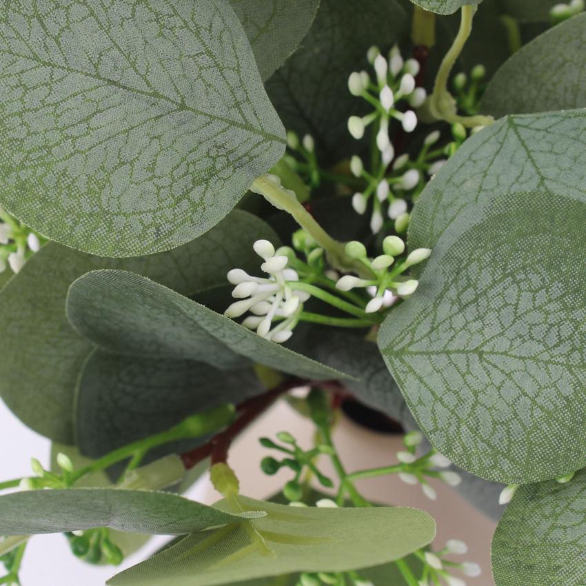 5/15pcs Fake Plants Eucalyptus Leaf Artificial Flowers Basket Vases Home Decor Wedding Bouquets Materials Christmas DIY Gift Box