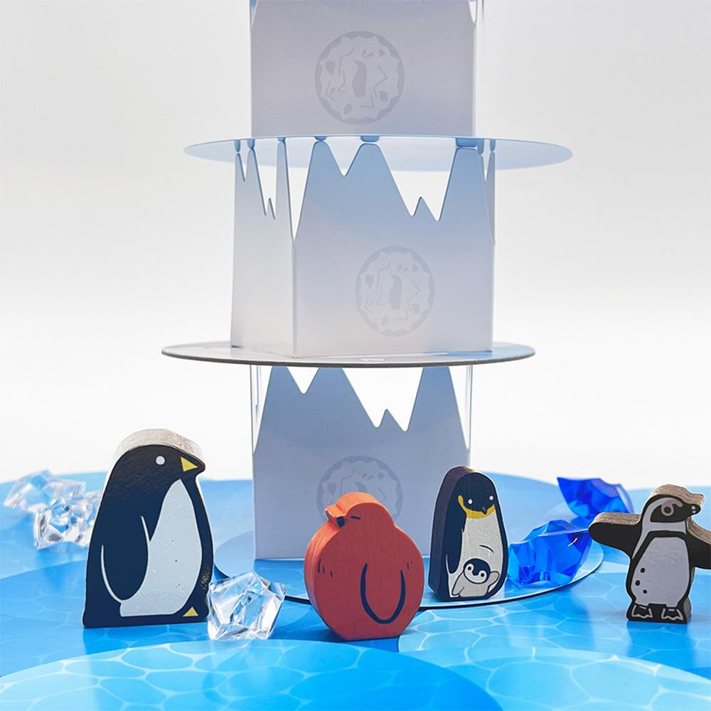 Happy Baobab Pengt House Penguin Meeple Set Card Party Family Game