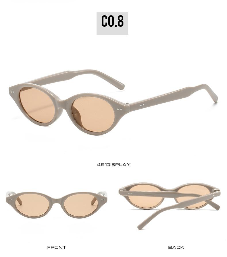 New Fashion Oval Sunglasses Vintage Polygonal Frame UV400 Protection Retro Designer Driving Shades