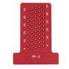 Woodworking T Type Scriber Aluminum Alloy Hole Gauge Carpenter Marking Tool (Red)