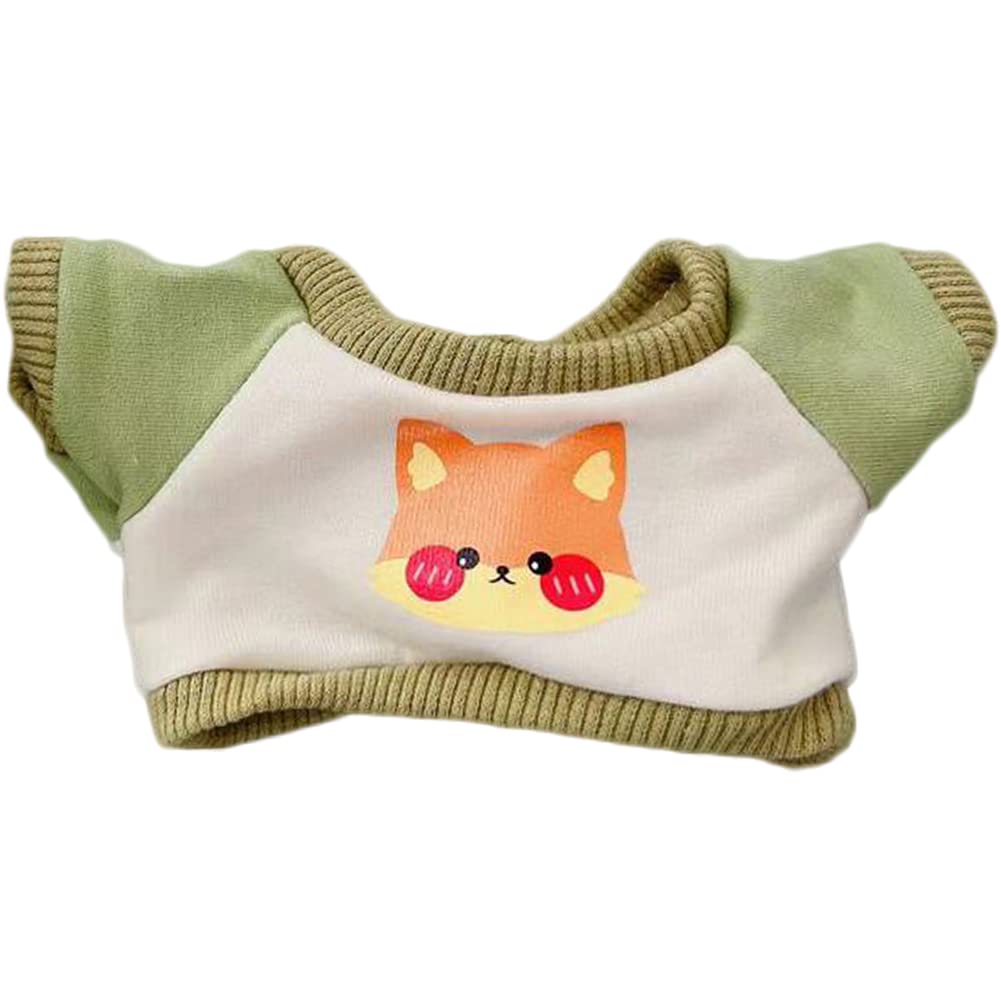 

YUYAKESHI Doll Cotton Clothes, Doll Clothes, Change of Clothes for Plush Toys, Cute Accessories, Jacket, Plush Toy Apparel Parts (Green Fox