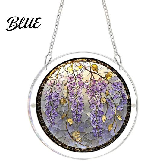 Garden Decorative Suncatcher Acrylic Puzzle Suncatcher Stained Glass Style Window Hanging Sun Catcher Panel DIY Colorful Art Jigsaw for Home Decor