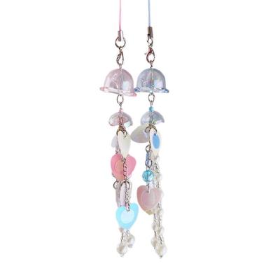 Dazzling Jellyfish Phone Charm Lanyard Cute Accessory for Keychain Bag Purse