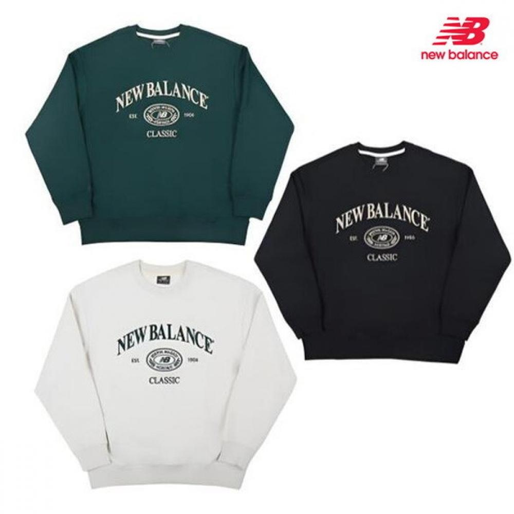 New Balance Round Heritage Sweatshirt Hunter Green (62))/95M