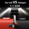 CROSSFOX 2Pcs Car LED Headlight Bulbs H8 H9 H11 H7 60W 12000LM 9005 HB3 9006 HB4 5000K 6000K Auto Fog Light 12V LED Lamp Ampoule