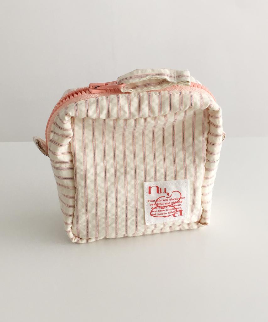 Nuaname Peach Basket Stripe Pouch