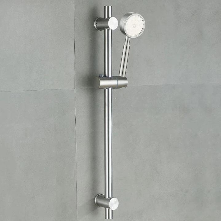 Non-drilled Lifting Rod Shower Accessory Shower Head Bracket Bathroom Rain Shower Head Base Adjustable Fixed Rod