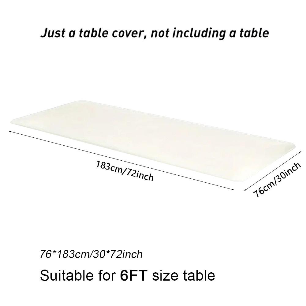 1Pcs Spandex Rectangular Tablecloth Stretch Elastic Fitted Table Cloth 6FT Washable Patio Table Cover