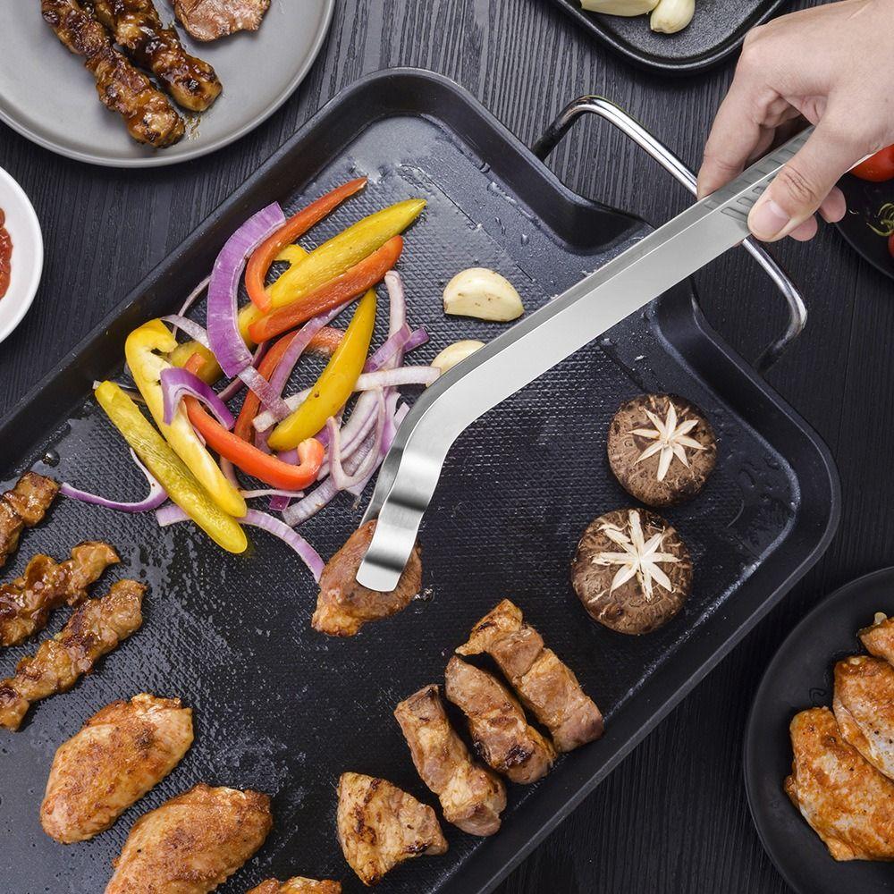 

Зажимы для барбекю из нержавеющей стали, многофункциональный зажим для хлеба, прочный зажим для еды, барбекю