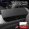 ABS Leather Center Console Protector Cover Armrest Interior Molding for Tesla Model 3 2019-2025 Model Y 2025-2026