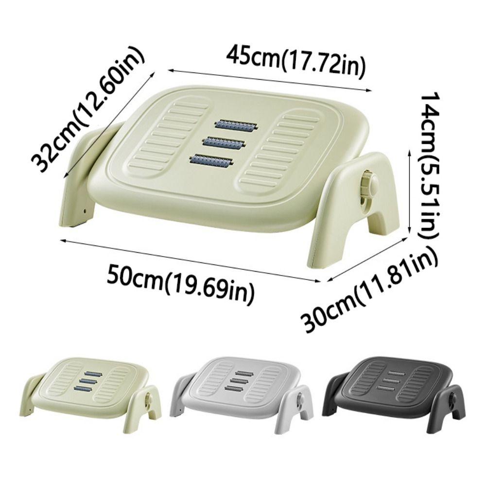 Durable Foot Rest Stool Adjustable Height Footrest Cushion Under Desk Footrest  Living Room