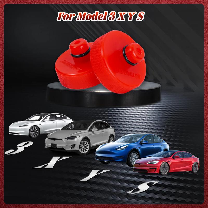 Red Reinforcement Jack Pad For Tesla Model 3 Y S X 2017-2024 Polyurethane Rubber Lifting Jacking Adapter Accessories Tire Repair