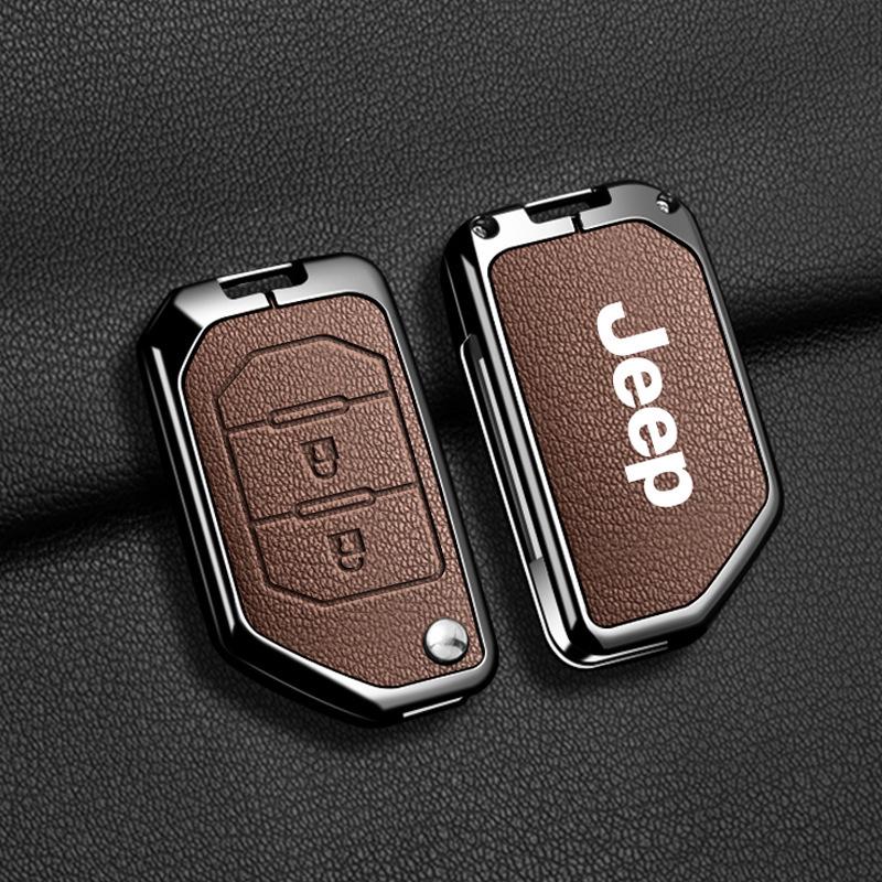 Compatible Jeep Key Case for Compass, Renegade, Cherokee, Grand Commander, Grand Cherokee