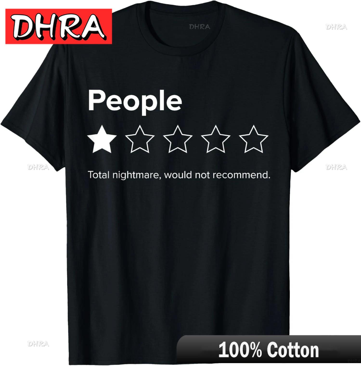 Одна звезда Люди Полный кошмар Не рекомендую Унисекс Унисекс Футболка Футболки Цветная Крутая Милая Топ Футболки для Лета Футболка Слоганом S