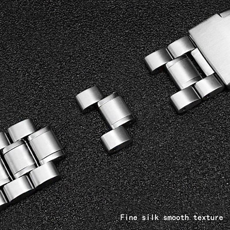 24*16mm Lug End Stainless Steel Watchband for Casio G-SHOCK GST-B200 GST-B200D Series Watches Men's Strap Silver Black Bracelet