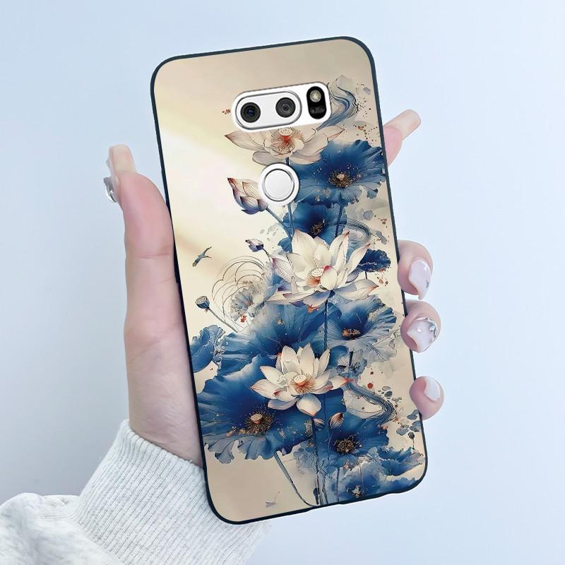 Casing For LG V30 V30+ V30S V30S+ V35 V35+ ThinQ Slim Soft Black Silicon Case Aesthetic Luxury Cute Cool Boys Girls Back Cover