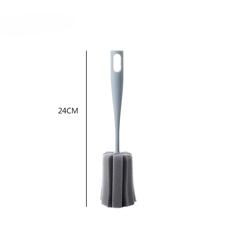 Long Handle Sponge Cup Brush Cleaning Glass Milk Bottle Mug Coffe Tea Cup Bowls Scrubber Washing Clean Brush Kitchen Tool