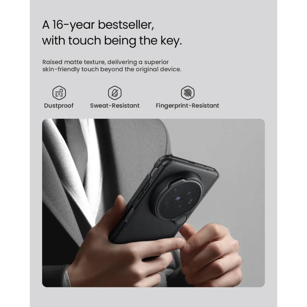 NILLKIN Magnetische Hülle für Vivo X Fold 6 Fold6 TPU + PC Hartrückseite Anti-Fingerabdruck CA4017