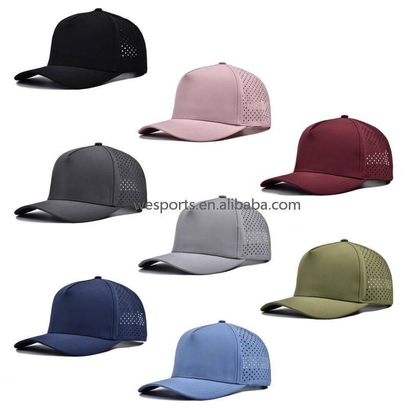 Custom Waterproof Caps High Quality 3D Embroidery Logo 5 Panel Baseball Cap Curved Brim Sport Golf Hat for Outdoor Events
